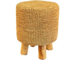 Originals - Rond Krukje Zeegras - 47x40cm - Handgemaakt & Duurzaam - Bohemien & Scandinavian
