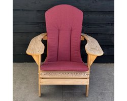 Origineel Adirondack Kussenkussen Bordeaux Rood | Speciale pasvorm | Blijft koel in de zon | Makkelijk schoon te houden | Adirondack Kussen Loungestoel Bearchair