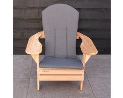Origineel Adirondack Kussenkussen Donkergrijs/Antraciet | Speciale pasvorm | Blijft koel in de zon | Makkelijk schoon te houden | Adirondack Kussen Loungestoel Bearchair