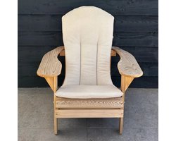 Origineel Adirondack Stoelkussen Beige | Speciale pasvorm | Blijft koel in de zon | Makkelijk schoon te houden | Adirondack Stoel Loungestoel Bearchair