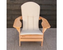 Origineel Adirondack Stoelkussen Beige | Speciale pasvorm | Blijft koel in de zon | Makkelijk schoon te houden | Adirondack Tuinstoel Bearchair