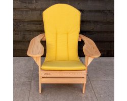 Origineel Adirondack Stoelkussen Geel | Speciale pasvorm | Blijft koel in de zon | Makkelijk schoon te houden | Adirondack Tuinstoel Bearchair