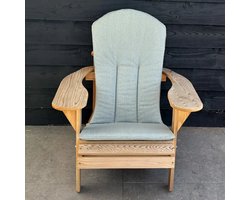 Origineel Adirondack Stoelkussen Grijs | Speciale pasvorm | Blijft koel in de zon | Makkelijk schoon te houden | Adirondack Tuinstoel Bearchair