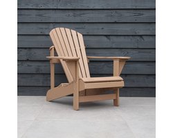 Originele Adirondack Stoel | Kunststof | Lichtbruin | 10 jaar garantie | Binnen 2-5 werkdagen geleverd | Canada Comfy Chair | Adirondack Tuinstoel Bearchair