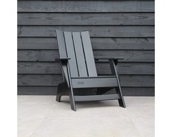 Originele Adirondack Stoel | Kunststof | Zwart | 10 jaar garantie | Binnen 2-5 werkdagen geleverd | Canada Comfy Chair | Adirondack Tuinstoel Bearchair