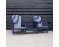 Originele Adirondack Tete-a-tete Tuinbank | Kunststof | Marineblauw | 10 jaar garantie | Binnen 2-5 werkdagen geleverd | Canada Comfy Chair