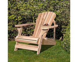 Originele Adirondack Tuinstoel Verstelbaar (voorgemonteerd) | Red Cedar Hout | 10 jaar garantie | Binnen 2-5 werkdagen geleverd | Canada Comfy Chair