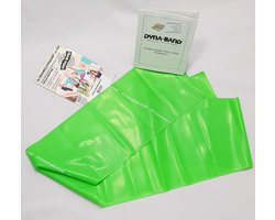 Originele DynaBand ® Groen 90 cm Medium | Weerstandsbanden | Resistance Band | Fitness elastiek | Weerstandband | De originele DynaBand | Rekt meer dan 250% | Breekt niet! | Geschikt voor alle leeftijden en elk sportniveau.
