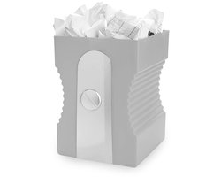 Originele Grijze Prullenbak in Puntenslijperontwerp voor Kinderen en Kantoor