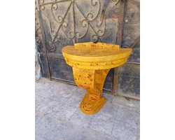 Originele houten fineerconsole, Art Deco-stijl, handgemaakt