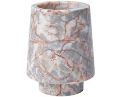 Orion Beker Almond | Lichtgrijs / Beige / Roze | Natuursteen