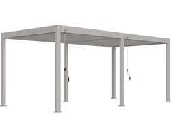 Orion Comfort terrasoverkapping - 300x600cm - Lichtgrijs - Aluminium / Metaal / Vrijstaande / Luxe overkapping - Tuinprieel / Carport / Veranda / Pergola