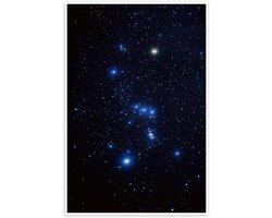 Orion Constellatie Poster - Sterrenkaart Wanddecoratie - Wand Decoratie - Premium Papier 250 g/m² - 60 x 90 cm - Meerkleurig