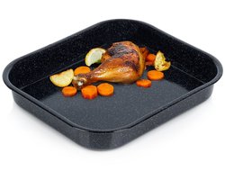 Orion - Emaliëren Braadslede - Rechthoekig - 29,5x25,5x4,5 cm - Niet-klevend