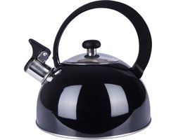 Orion Fluitketel - Roestvrij Staal - Zwart - 1,5 l - Geschikt voor Inductie - Kantelbare Fluit