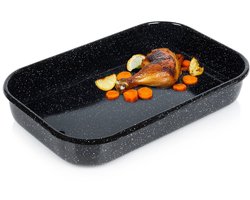 Orion - Ovenschaal - Emaille - 42x27x7 cm - Zwart