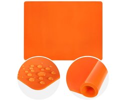 Orion SILLINIE - Siliconen Deegmat - 40x30 cm - Antislip - Oranje