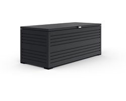 Orion Sit & Store aluminium opbergbox - 280L - Antraciet - weer- en vorstbestendig - zeer geschikt als kussenbox voor in de tuin