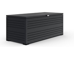 Orion Sit & Store aluminium opbergbox - 590L - Antraciet - weer- en vorstbestendig - zeer geschikt als kussenbox voor in de tuin