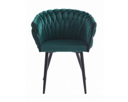 ORION stoel - groen fluweel x 2