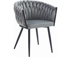 ORION Stoel Lichtgrijs – Tijdloos Design met Stijlvolle Stiknaden, Ergonomisch en Duurzaam, Geschikt voor Woonkamer, Eetkamer of Wachtkamer, Max. 110 kg