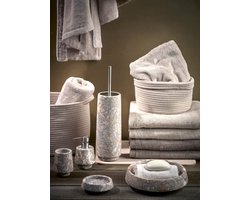 Orion Toiletborstel Almond | Grijs / Beige / Roze | Keramiek