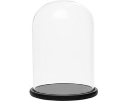 Orivio - Glazen Dome Stolp - 30cm - Helder - Decoratieve Display Case voor Fee Lichten, Kopstuk en Antiek