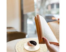 Orivio - Set van 4 Ronde Geweven Placemats van Natuurlijk Maïs Stro - 30,5 cm - Antislip en Handgemaakt - Rustieke Hittebestendige Onderzetters voor Thuisgebruik op de Eettafel