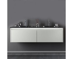 Orka - Badkamermeubel met Wastafel - Mat Kasjmier (Licht Beige) - 130 CM - Lisbon