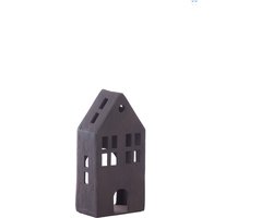 Ornament 14x9x30 cm CROMANE bruin - Amsterdams huisje