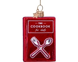 Ornament Glass Cooking Book H9 cm