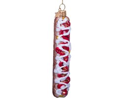 Ornament glass frikandel speciaal H10cm w/box