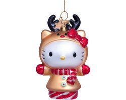 Ornament glass Hello Kitty reindeer H9cm w/box