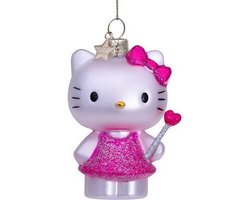 Ornament glass Hello Kitty w/magic wand H9cm w/box