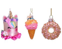 Ornament glass Hello sweetie mini set H5cm w/box