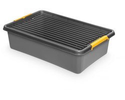 Orplast Opbergbox Heavy Duty - SolidStore - 29 liter - rolbaar (onder-bed-opslag)