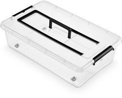Orplast Opbergbox - SimpleStore - 29 liter - rolbaar en hendel (onder-bed-opslag)