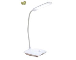 Ortho® - A Bureaulamp - Desklamp - Bed lamp - Studeer lamp - Leeslamp - Tafellamp - 3 Lichtsterktes - Netstroom of Accu