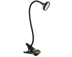 Ortho® - Bureaulamp met klem - Verstelbaar - Wit/Natuurlijk/Warm Wit licht - Leeslamp - Zwart
