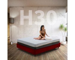 Orthopedisch Hybride Matras 120x200 cm - Pocketvering met Traagschuim, 30cm Hoog, Stevig Slaapcomfort