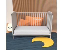 Orthopedisch Wiegmatras 55x135x12 cm - Ademend Schuim voor Baby- en Kinderbed