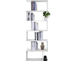 Osaki Moderne Boekenkast - Boekenrek - Vakkenkast - Opbergplek - Kamer - Huis - Wit