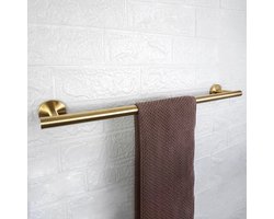 Osiris Living® | Luxe Handdoekenrek | Handdoekstang | Handdoekbeugel | Handdoekrek Badkamer | Handdoekhouder | RVS | Goud