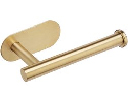 Osiris Living® | Luxe wc rolhouder | Zonder boren | Luxe toiletrolhouder | Badkamer – Accessoires | Anti oxidant | Goud
