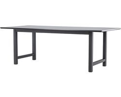 Oslo eetkamertafel 100x220cm zwart.