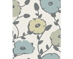 Oslo | Scandinavische bloemen | vliesbehang 0,53x10m