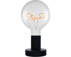 OSRAM 1906 Letter LED tafellamp Love lettering, neon, 1,2W, E27, zwart, extra warm wit, textielkabel