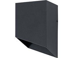 OSRAM Außenwandleuchte Außenwandleuchte, Dunkelgrau, GU10-Fassung, IP54, Aluminiumgehäuse, Glasabdeckung, 84 mm Länge, 135 mm Höhe, 73 mm Breite, 25. 000 h Lebensdauer