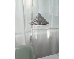 OSRAM DECOR Concrete Pyramid betonnen hanglamp, 250 mm, in donkergrijs, met metalen en betonnen behuizing, voor moderne binnenverlichting, flexibele armatuurkeuze dankzij de E27 fitting