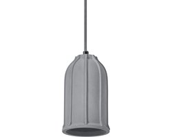 OSRAM DECOR Concrete Sim betonnen hanglamp, 115 mm, in donkergrijs, met metalen en betonnen behuizing, voor moderne binnenverlichting, flexibele armatuurkeuze dankzij de E27 fitting